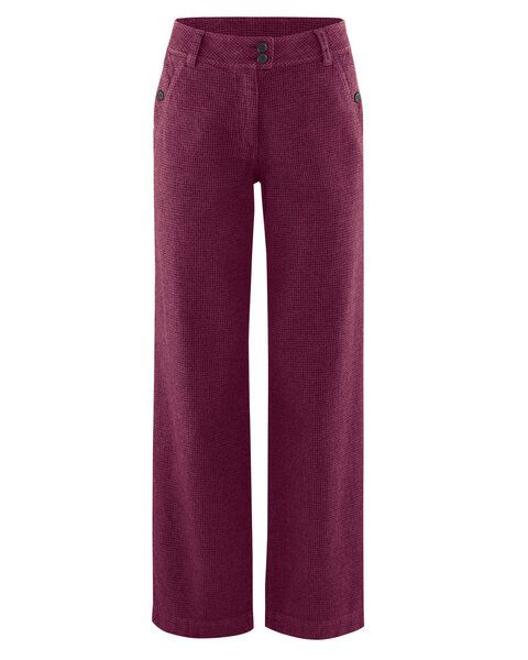 HempAge Damenhose mit Pepita-Muster Hanf/Biobaumwolle von HempAge