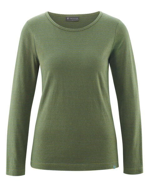 HempAge Gestreiftes Langarm Shirt Hanf/Biobaumwolle von HempAge