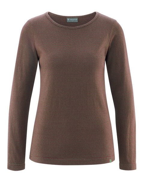 HempAge Gestreiftes Langarm Shirt Hanf/Biobaumwolle von HempAge