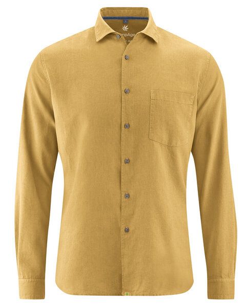 HempAge Herren Freizeithemd Hanf/Bio-Baumwolle von HempAge