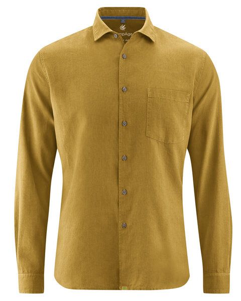 HempAge Herren Freizeithemd Hanf/Bio-Baumwolle von HempAge
