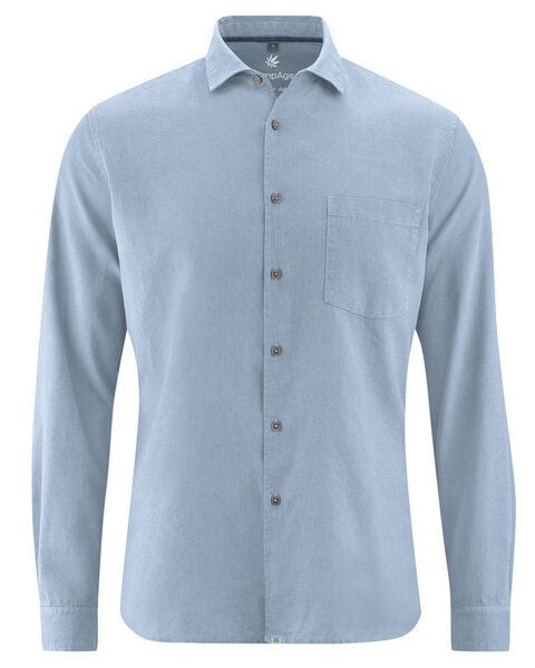 HempAge Herren Freizeithemd Hanf/Bio-Baumwolle von HempAge
