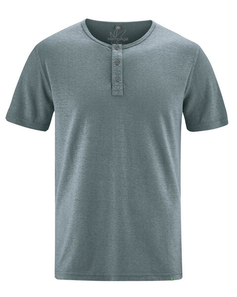 HempAge Herren Henley Hanf Vegan von HempAge