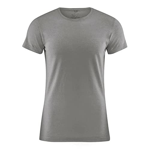 HempAge Herren Kurzarm-Shirt Basic Hanf/Bio-Baumwolle Taupe XXL von HempAge