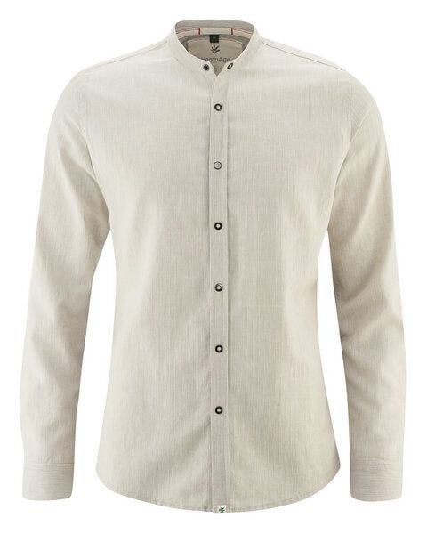 HempAge Herren Langarm Hemd Hanf/Bio-Baumwolle von HempAge