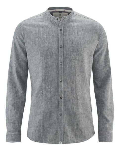 HempAge Herren Langarm Hemd Hanf/Bio-Baumwolle von HempAge