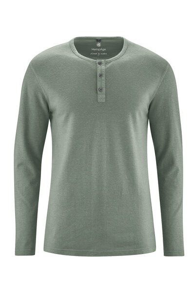 HempAge Herren Langarm-Shirt Hanf/Bio Baumwolle von HempAge