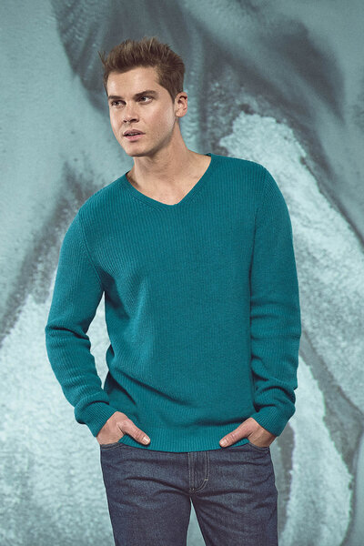 HempAge Herren Patentstrick Pullover Hanf/Bio-Baumwolle von HempAge