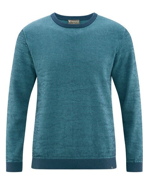 HempAge Herren Strickpullover Rundhalsausschnitt Hanf/Biobaumwolle Normal Fit von HempAge