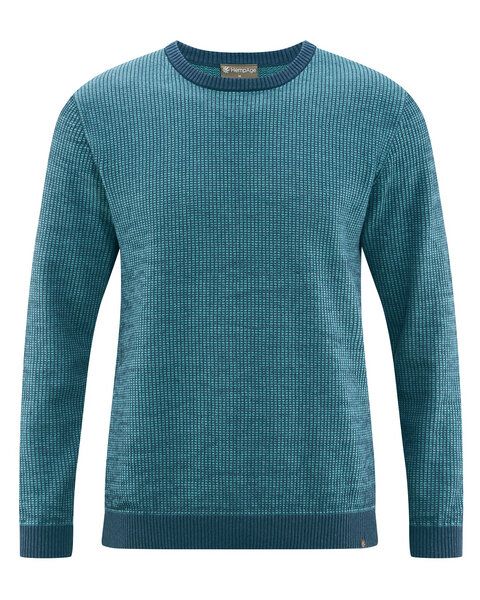 HempAge Herren Strickpullover Rundhalsausschnitt Hanf/Biobaumwolle Normal Fit von HempAge