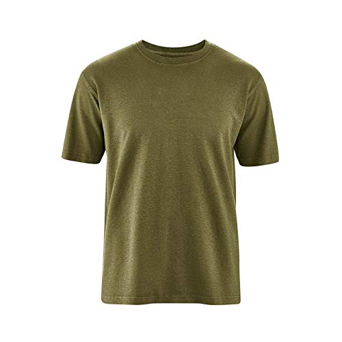HempAge Herren T-Shirt Hanf/Bio-Baumwolle, Peat, M von HempAge