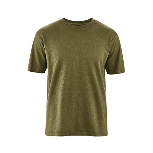 HempAge Herren T-Shirt Hanf/Bio-Baumwolle, Peat, S von HempAge