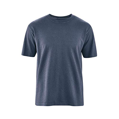 HempAge Herren T-Shirt Hanf/Bio-Baumwolle, Wintersky, XL von HempAge
