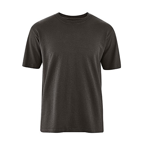 HempAge Herren T-Shirt Hanf/Bio-Baumwolle Black L von HempAge