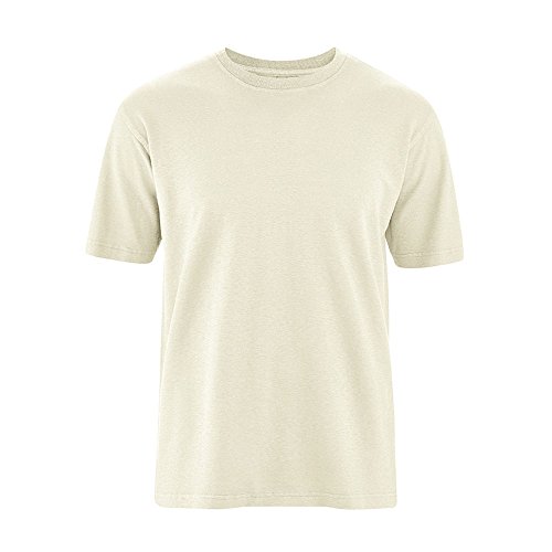 HempAge Herren T-Shirt Hanf/Bio-Baumwolle Natur S von HempAge