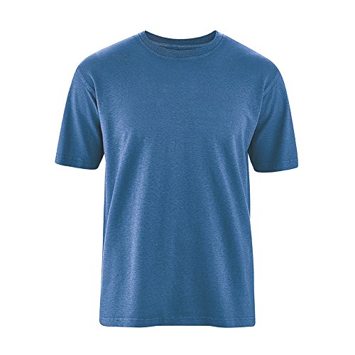 HempAge Herren T-Shirt Hanf/Bio-Baumwolle Sea XXL von HempAge