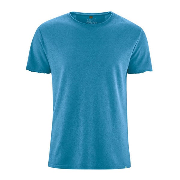 HempAge Herren T-Shirt mit Rollbündchen Hanf/Bio Baumwolle von HempAge