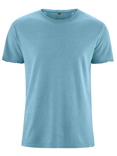 HempAge Herren T-Shirt mit Rollbündchen Hanf/Bio Baumwolle von HempAge