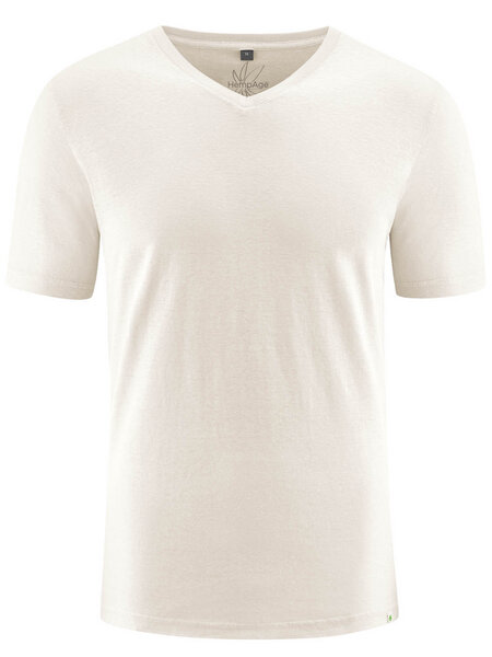 HempAge Herren T-Shirt V-Ausschnitt Hanf/Bio-Baumwolle von HempAge