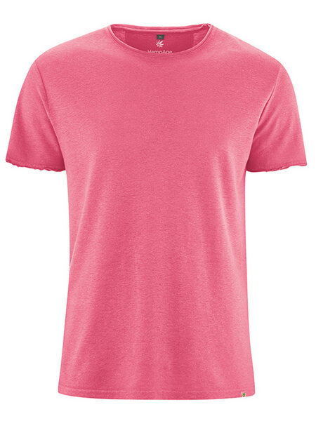 HempAge Herren T-Shirt mit Rollbündchen Hanf/Bio Baumwolle von HempAge