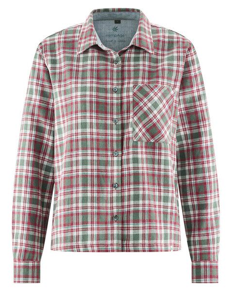 HempAge Karierte Bluse Hanf/Biobaumwolle von HempAge