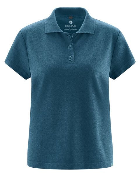 HempAge Klassisches Damen-Poloshirt Hanf/Biobaumwolle von HempAge