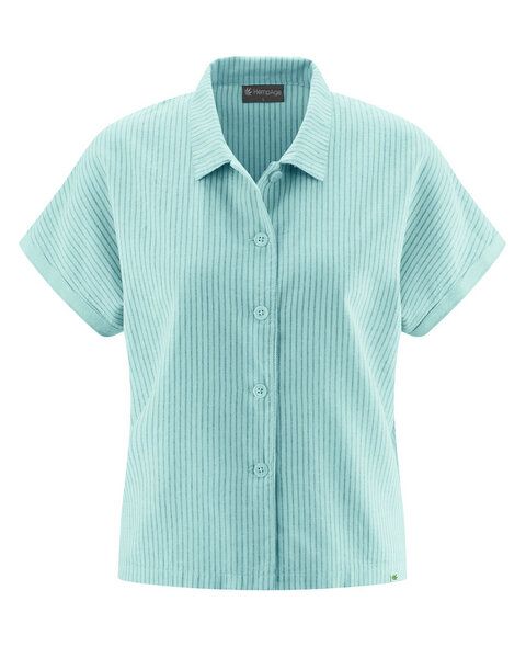 HempAge Kurzarm-Bluse Hanf/Biobaumwolle von HempAge