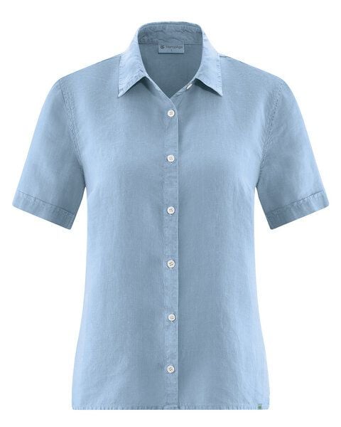 HempAge Kurzarmbluse Damen 100% Hanf von HempAge