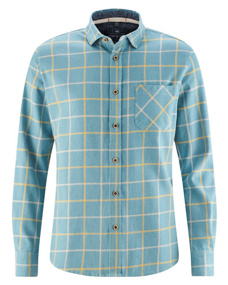 HempAge Langarmhemd DH029 Kariertes Hemd von HempAge