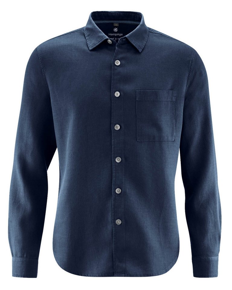 HempAge Langarmhemd DH058 Dezentes Hemd von HempAge