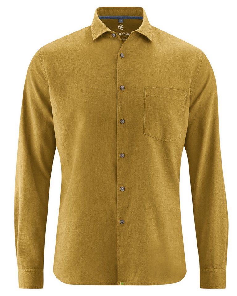 HempAge Langarmhemd DH035 Edles Business Hemd von HempAge