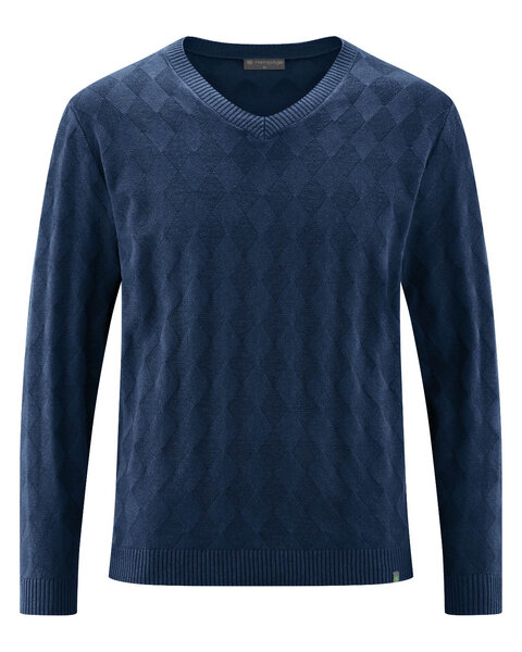 HempAge Pullover aus Hanf und Bio-Baumwolle mit Rautenmuster von HempAge