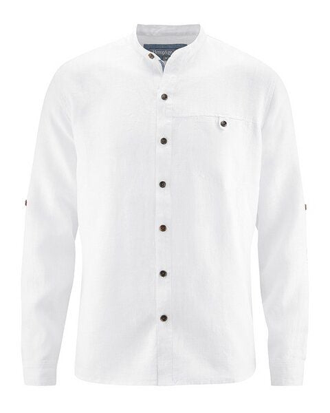 HempAge Stehkragen Freizeithemd aus 100% Hanf von HempAge