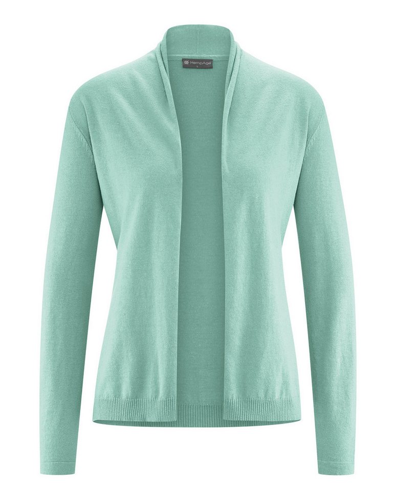 HempAge Strickjacke Leichte Strickjacke Hanf/Biobaumwolle Damen Normal Fit von HempAge