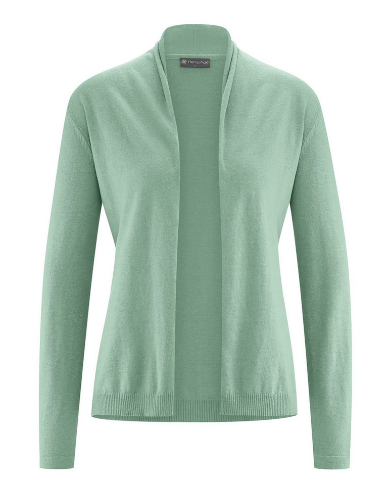 HempAge Strickjacke Leichte Strickjacke Hanf/Biobaumwolle Damen Normal Fit von HempAge