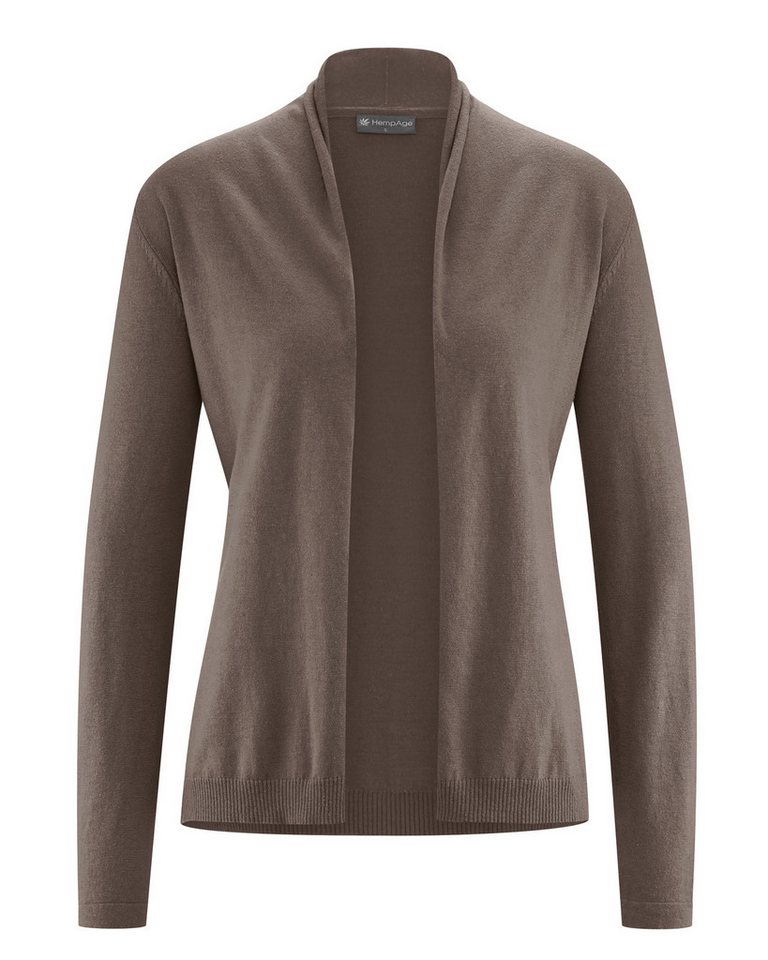 HempAge Strickjacke Leichte Strickjacke Hanf/Biobaumwolle Damen Normal Fit von HempAge