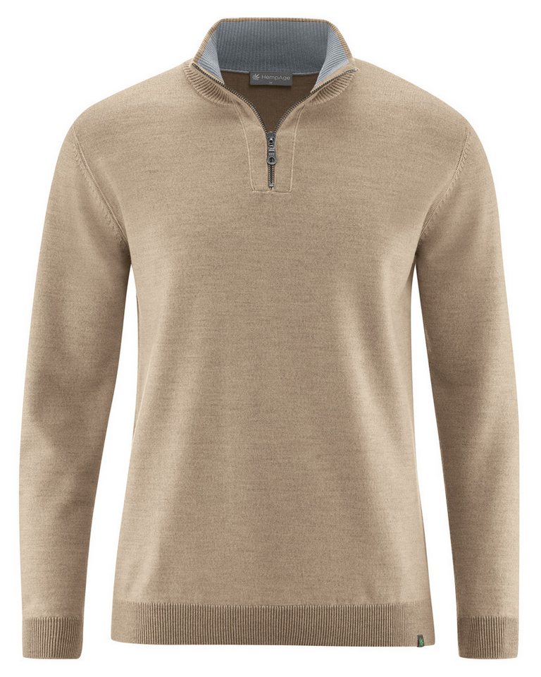 HempAge Strickpullover LZ321 Zeitloser Wolltroyer von HempAge