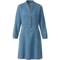 Jeanskleid aus Hanf und Bio-Baumwolle, taubenblau von HempAge