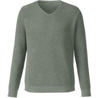 Pullover aus Hanf und Bio-Baumwolle, olive von HempAge