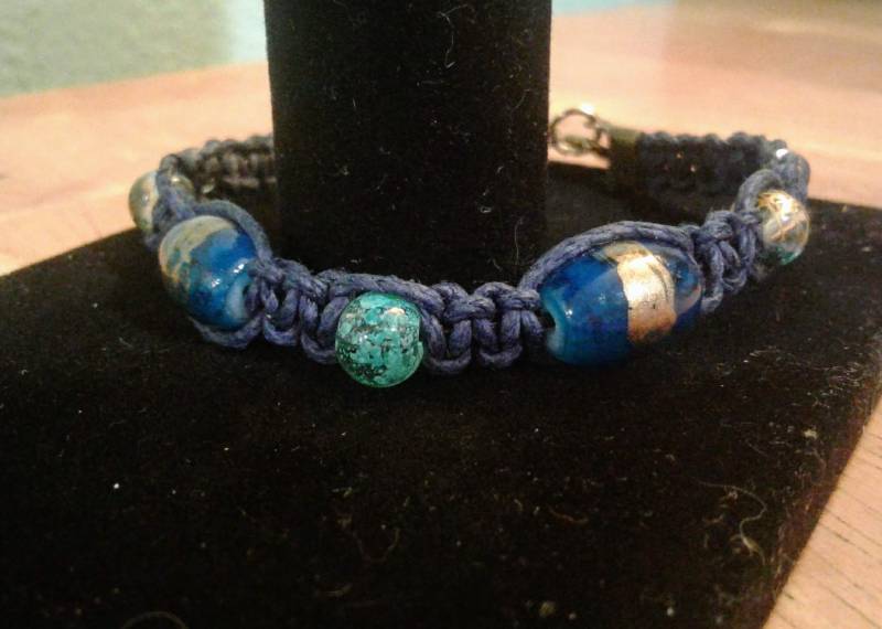 Blaue Hanf Armband Blaue Hanf Armband von HempCraftsbyRachael