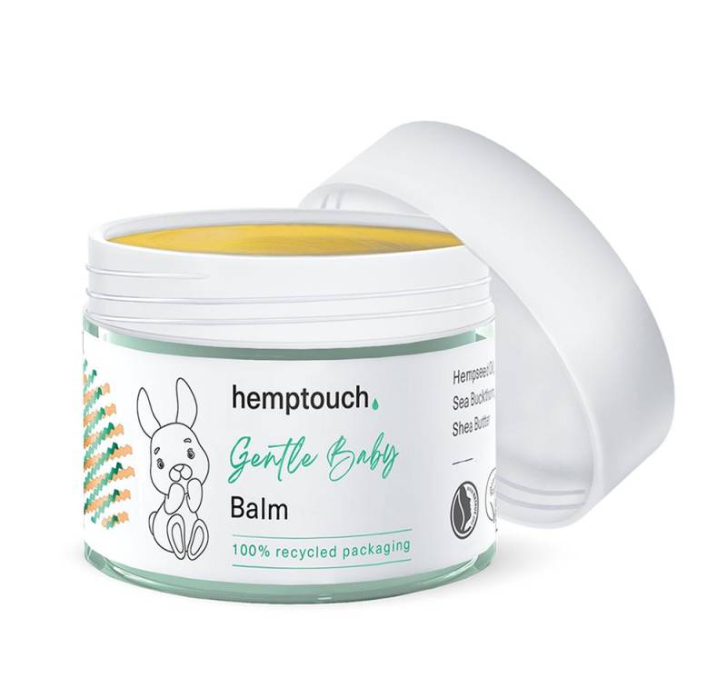 Hemptouch Körperbalsam sanfter Babybalsam mit Hanföl, Ringelblume, Sanddorn & Sheabutter schützt im Windelbereich, beruhigt empfindliche & gerötete Babyhaut Hemptouch Körperbalsam sanfter Babybalsam mit Hanföl, Ringelblume, Sanddorn & Sheabutter schützt im Windelbereich, beruhigt empfindliche & gerötete Babyhaut von Hemptouch