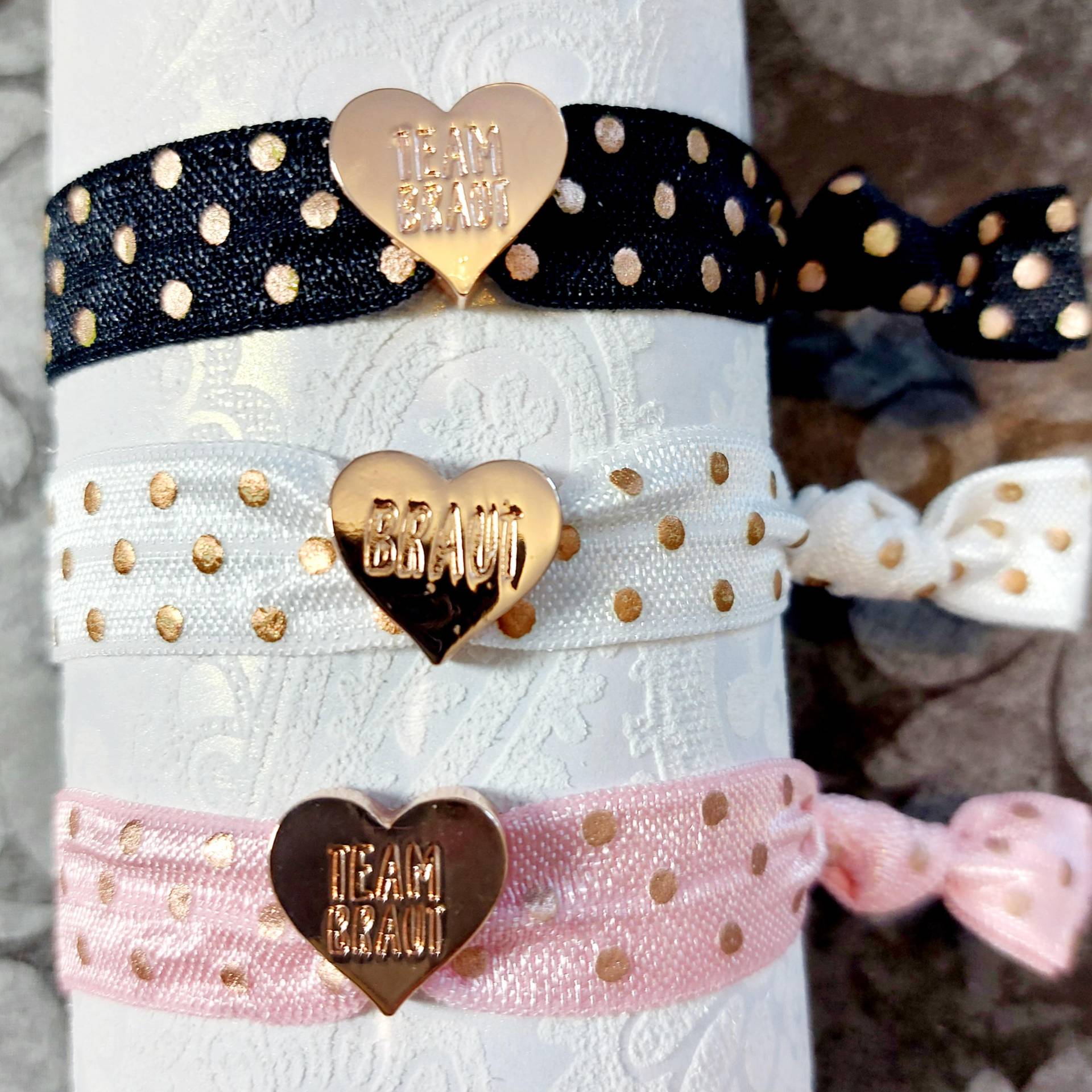 8Er Set Herz Jga Armbänder Braut Team 8Er Set Herz Jga Armbänder Braut Team von HenStag