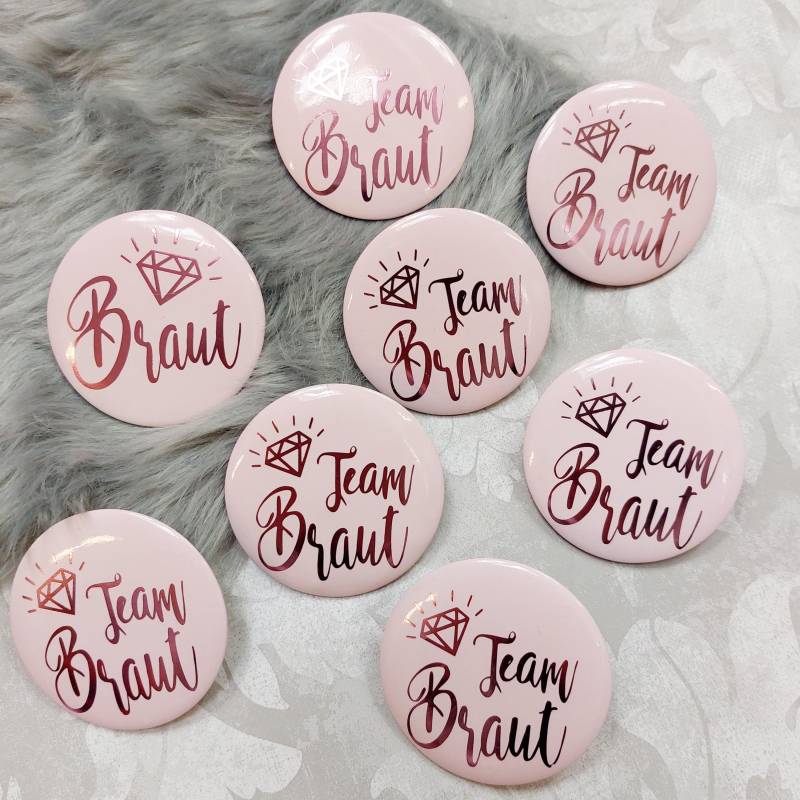 8Er Set Jga Buttons Roségold Diamant von HenStag