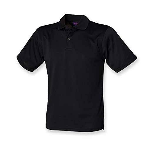 Coolplus Piqué Poloshirt - Farbe: Black - Größe: L von Henbury