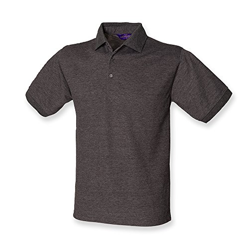 Henbury „Heavy Pique“ Polohemd Gr. xl, anthrazit von Henbury