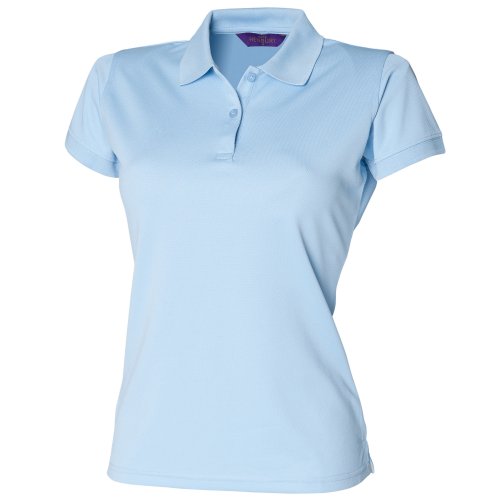Henbury Damen Coolplus® Polo-Shirt / Polohemd, (Medium) (Hellblau) von Henbury