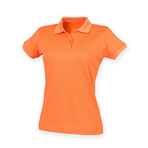 Henbury Damen Coolplus® Polo-Shirt / Polohemd, (Small) (Orange) von Henbury