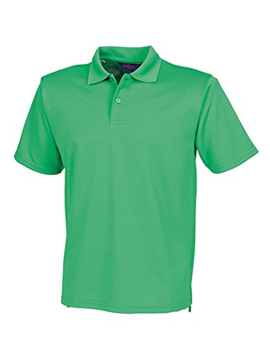 Henbury Herren Coolplus Piqué Poloshirt H475 Kelly Green XXL von Henbury