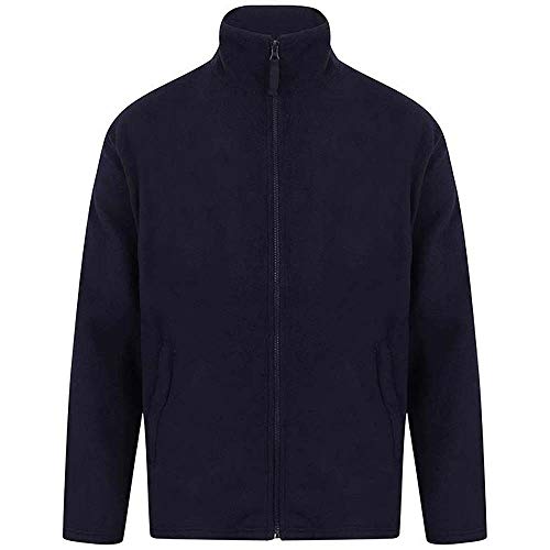 Henbury Herren Microfleece-Jacke, Anti-Pilling (2XLarge) (Marineblau) von Henbury