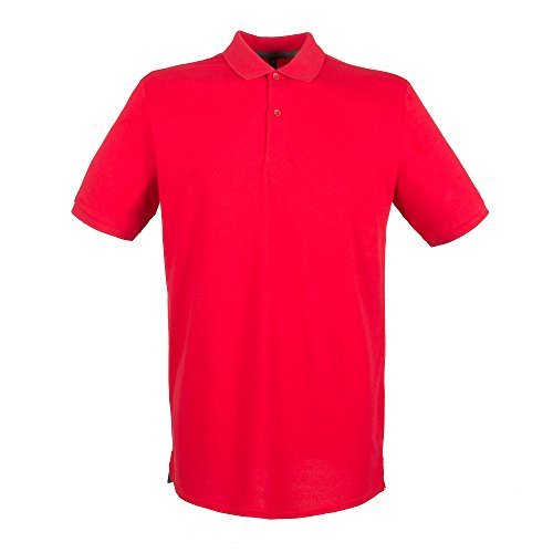 Henbury Herren Pique Polo-Shirt (4XL) (Signalrot) von Henbury